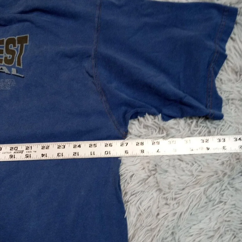 Vintage Levi's Mens Shirt‎ Blue L Tee 90's 501 Strauss Co. San Francisco